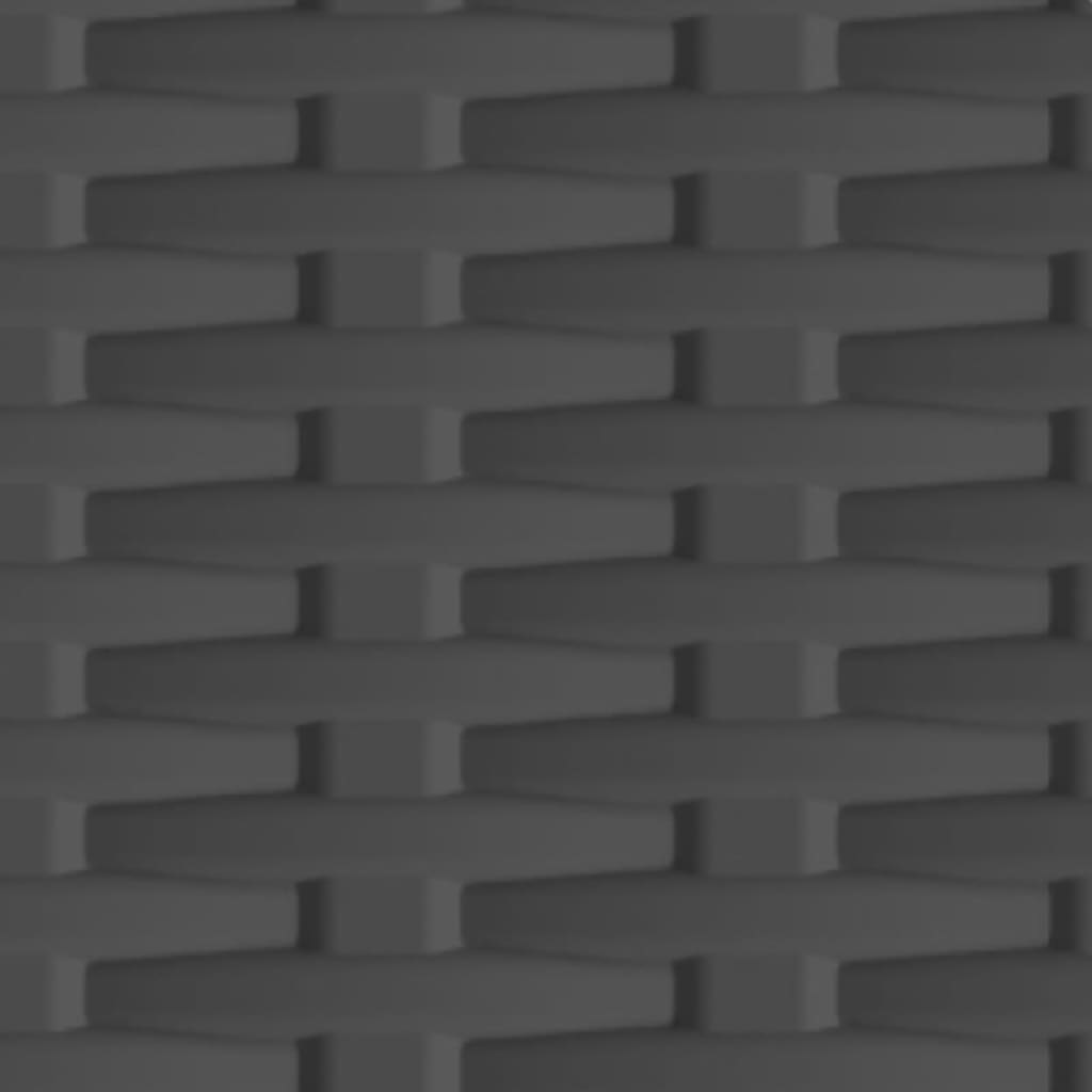 Armadietto in Plastica 68x39x171,5 cm Design Rattan - homemem39