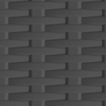 Armadietto in Plastica 68x39x171,5 cm Design Rattan - homemem39