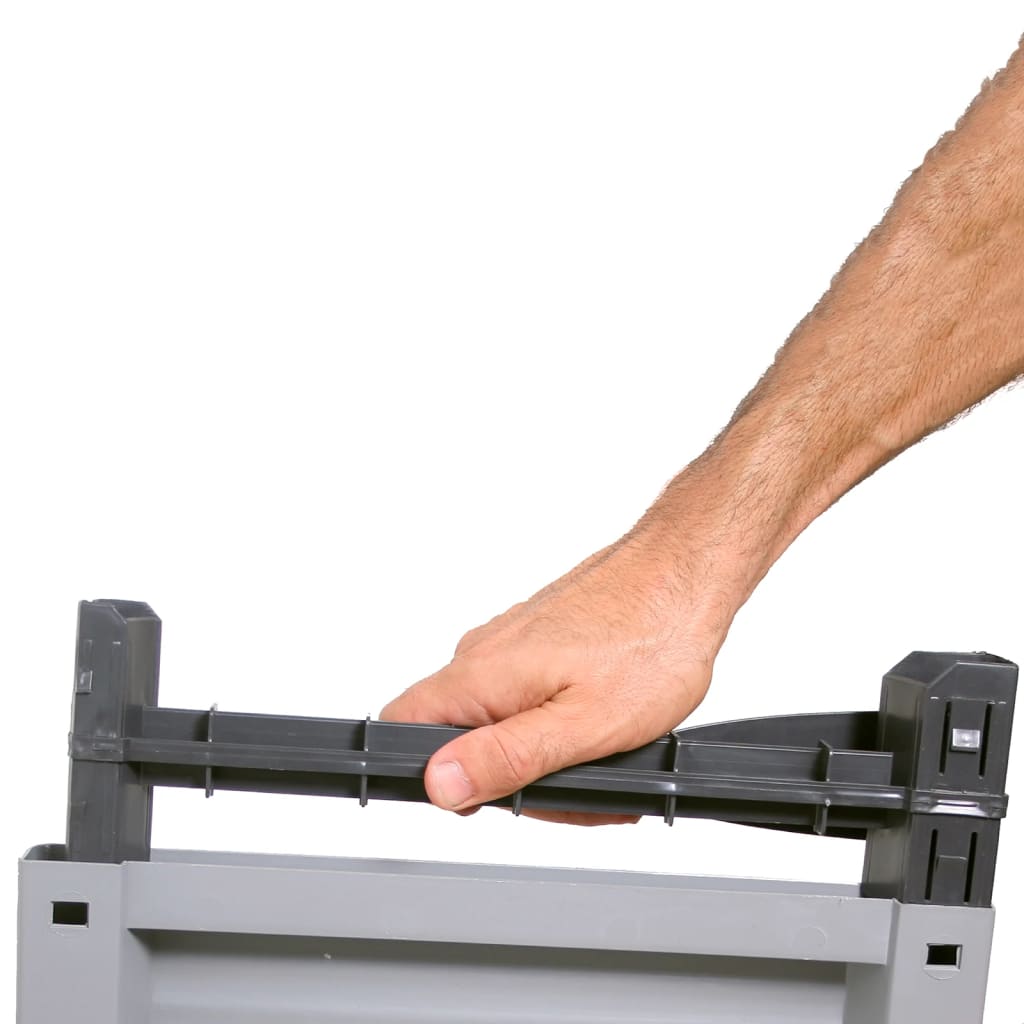 Armadietto in Plastica 68x39x171,5 cm Design Rattan - homemem39