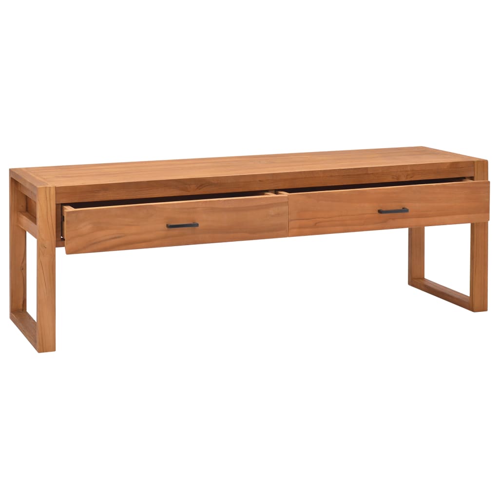 Mobile Porta TV 120x40x45 cm in Legno Massello di Teak | homemem39