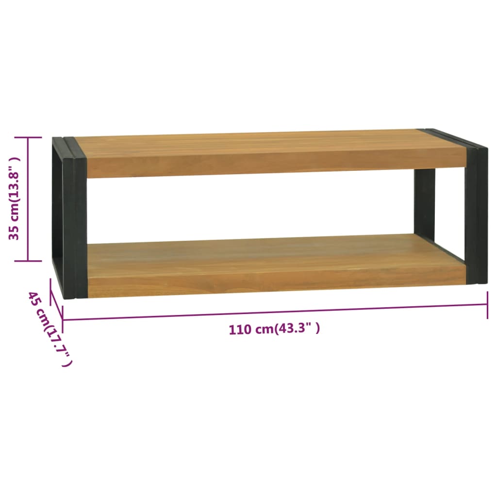 Mobile da Bagno 120x45x35 cm in Legno Massello di Teak | homemem39