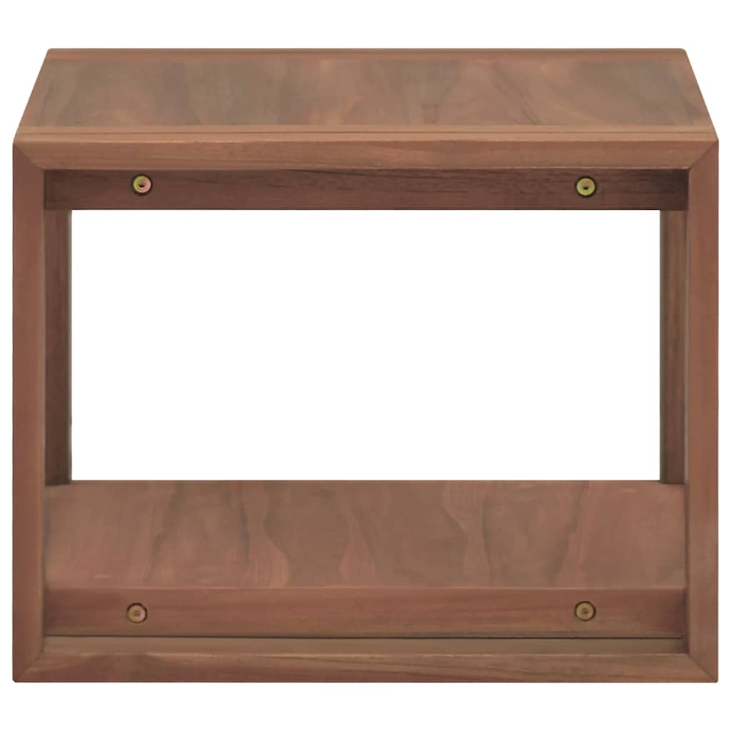 Mobile da Bagno a Parete 45x45x35 cm in Legno Massello di Teak - homemem39