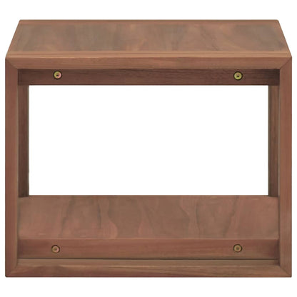 Mobile da Bagno a Parete 45x45x35 cm in Legno Massello di Teak - homemem39