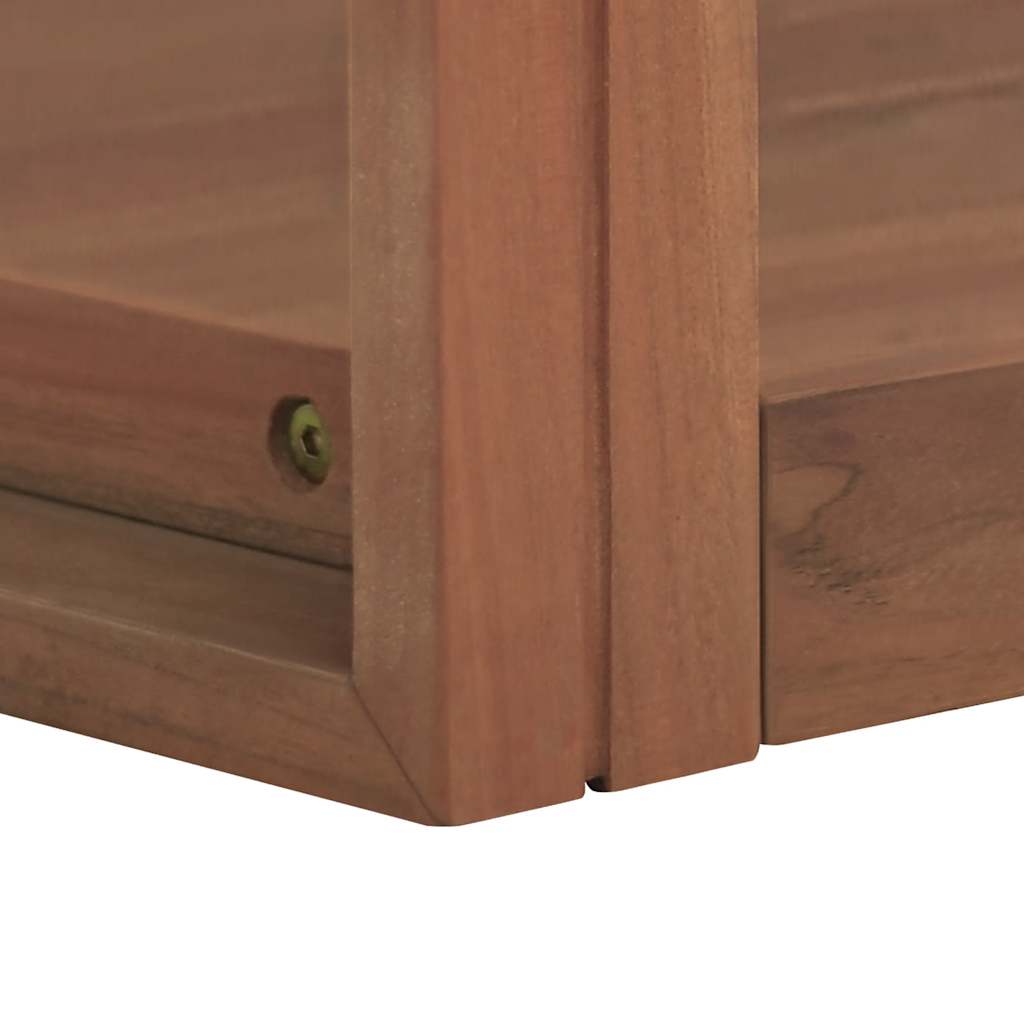 Mobile da Bagno a Parete 45x45x35 cm in Legno Massello di Teak - homemem39