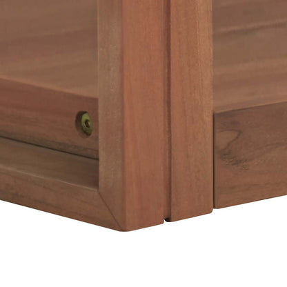 Mobile da Bagno a Parete 45x45x35 cm in Legno Massello di Teak - homemem39