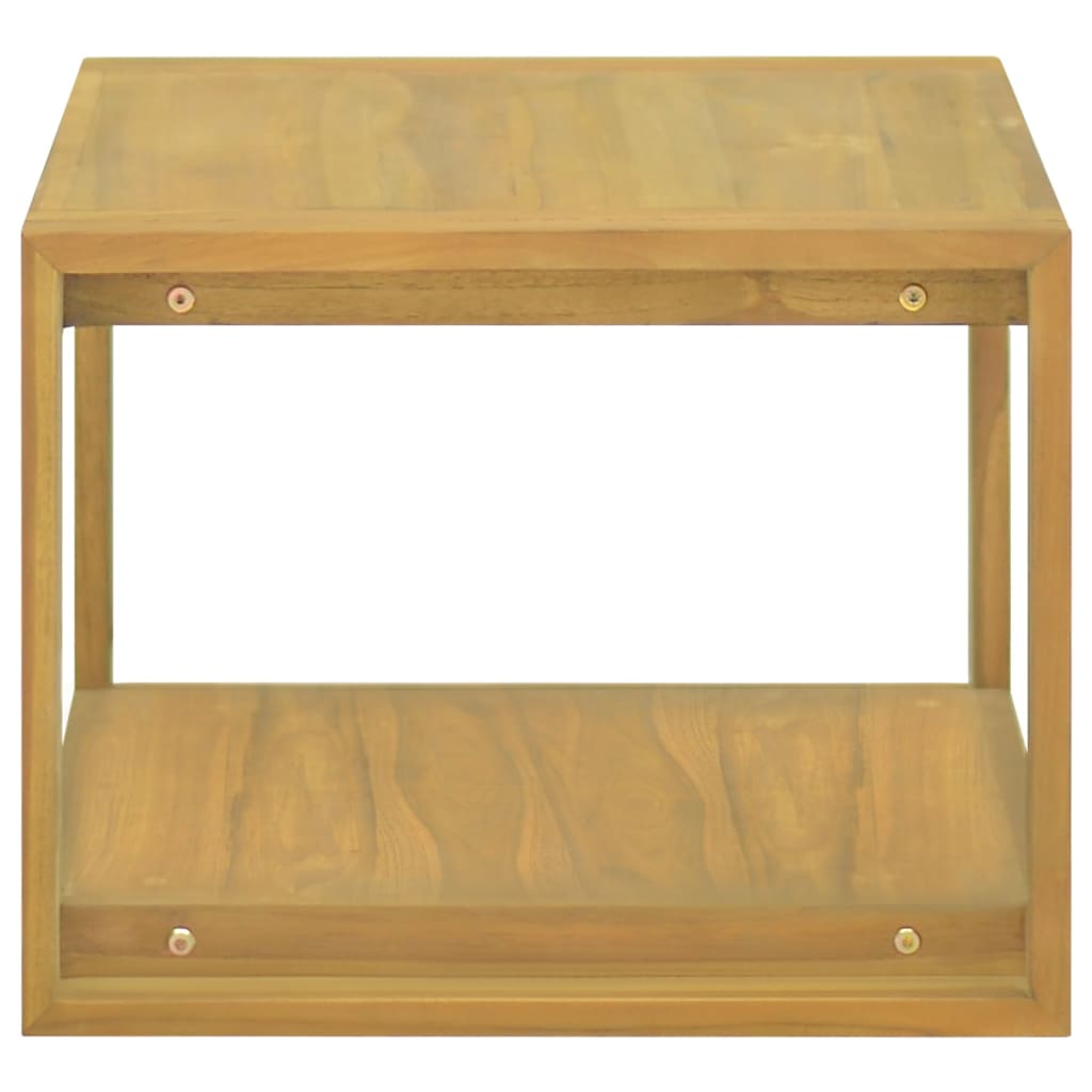 Mobile da Bagno a Parete 60x45x35 cm in Legno Massello di Teak - homemem39
