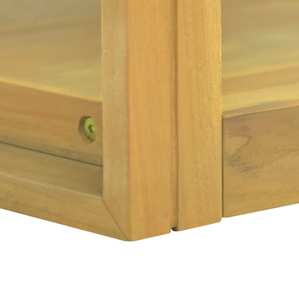 Mobile da Bagno a Parete 60x45x35 cm in Legno Massello di Teak | homemem39
