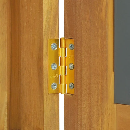 Mobile a Specchio 60x10x40 cm in Legno Massello di Teak - homemem39