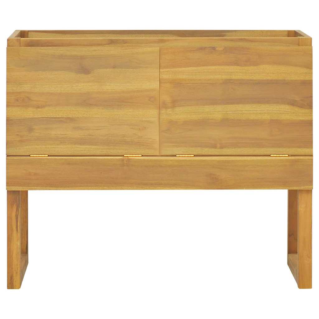 Mobile da Bagno 90x40x75,5 cm in Legno Massello di Teak