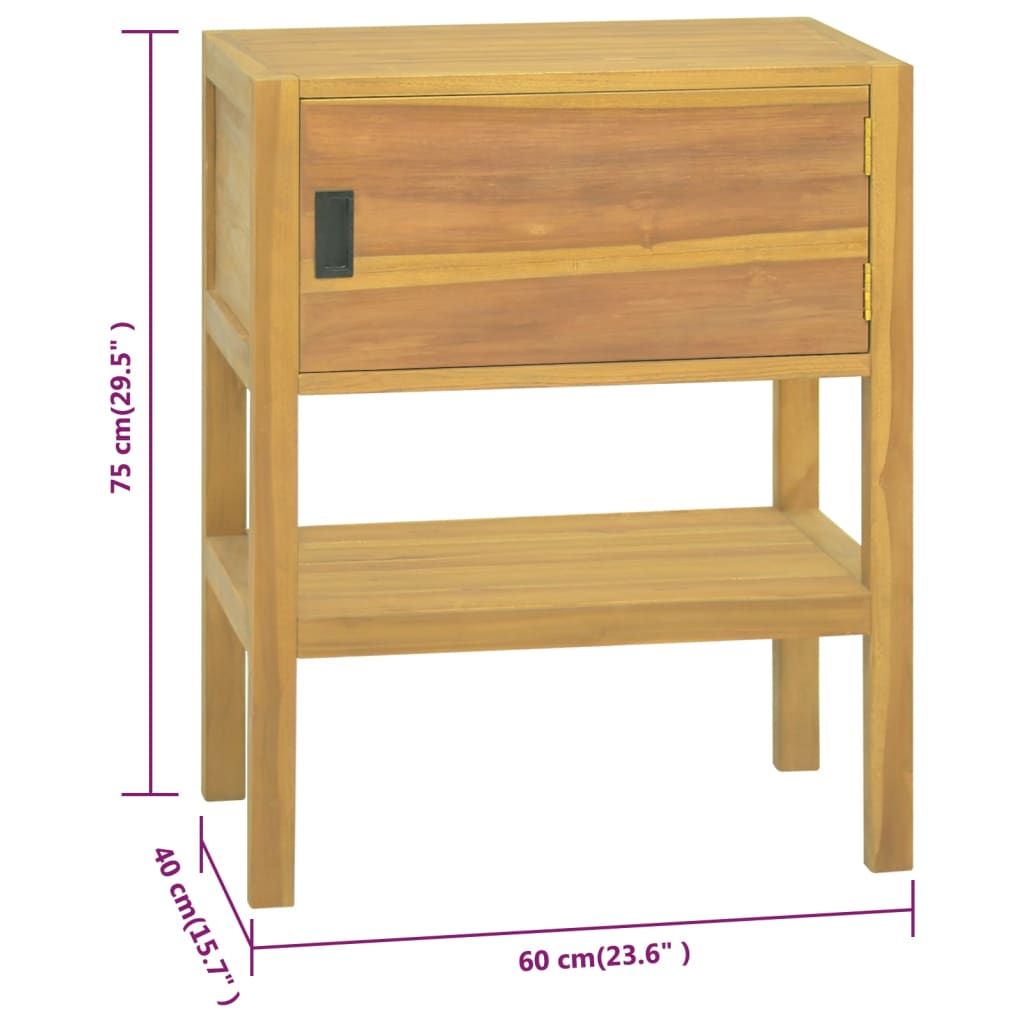 Mobile da Bagno 60x40x75 cm in Legno Massello di Teak | homemem39