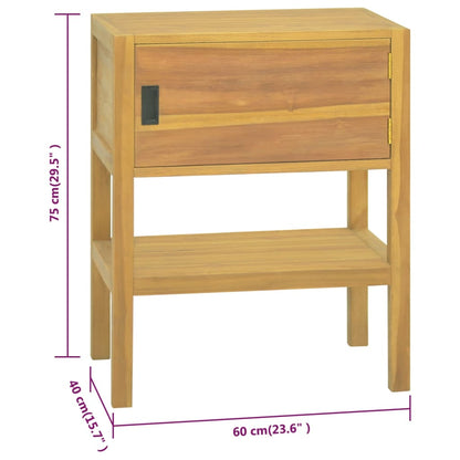 Mobile da Bagno 60x40x75 cm in Legno Massello di Teak | homemem39