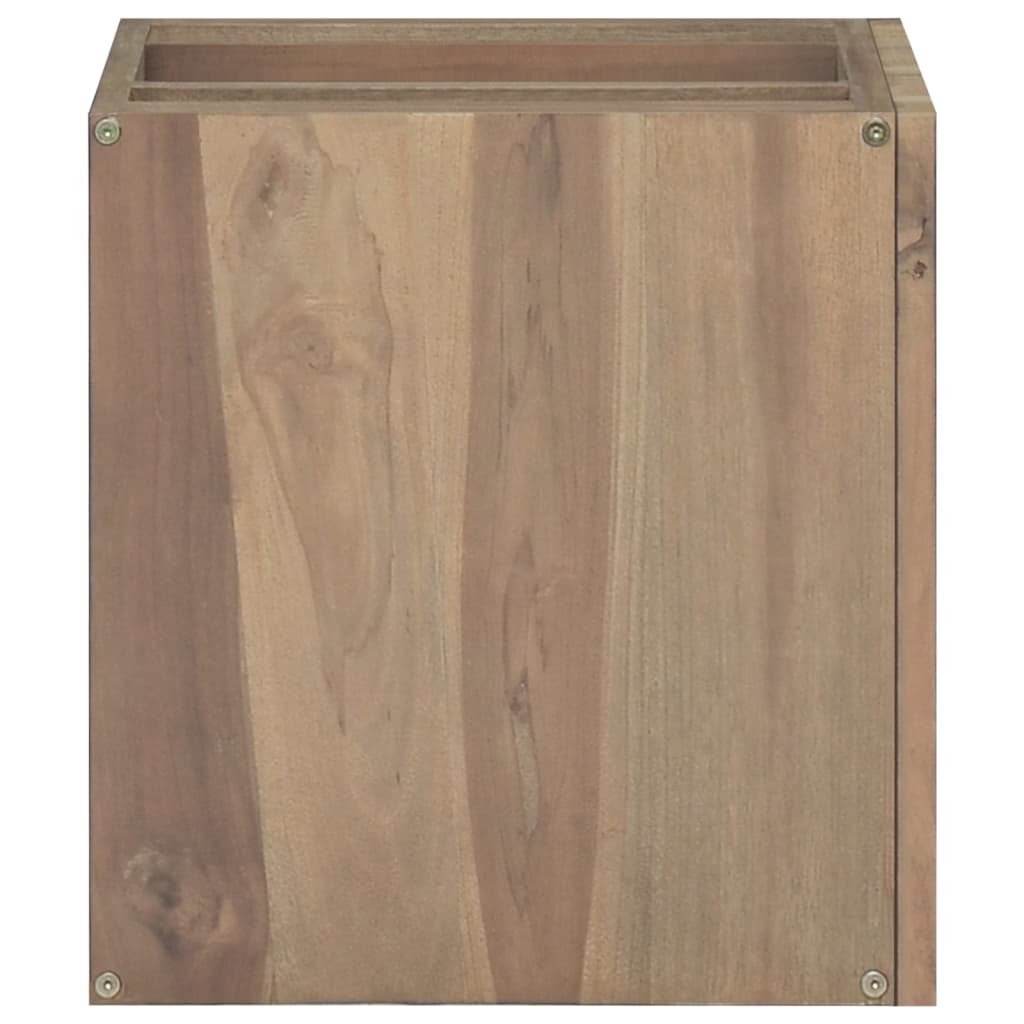 Mobile da Bagno a Parete 46x25,5x40cm in Legno Massello di Teak | homemem39