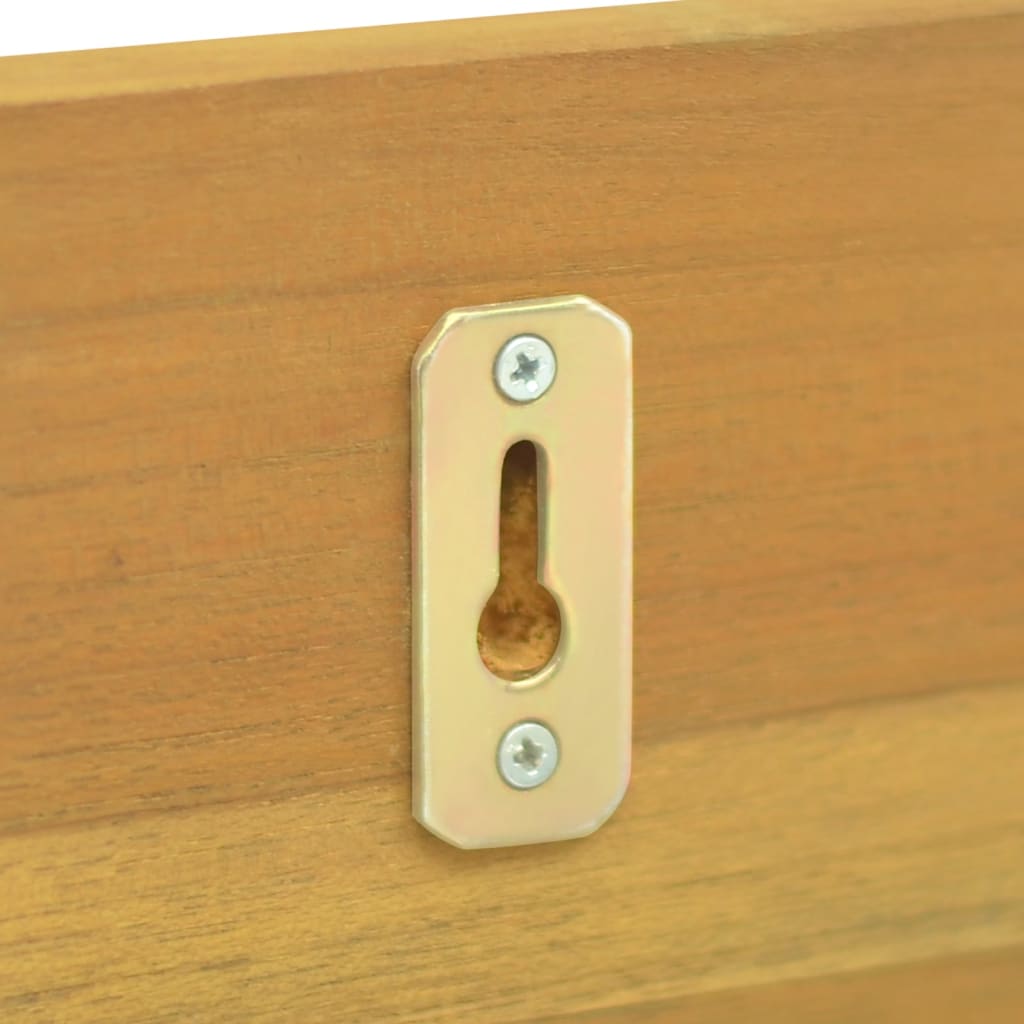 Mensole da Parete 2 pz 60x10x10 cm in Legno Massello di Teak | homemem39