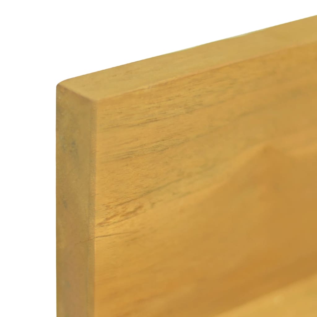 Mensole da Parete 2 pz 60x10x10 cm in Legno Massello di Teak | homemem39