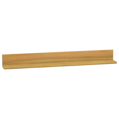 Mensole da Parete 2 pz 90x10x10 cm in Legno Massello di Teak | homemem39