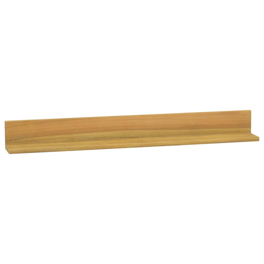 Mensole da Parete 2 pz 90x10x10 cm in Legno Massello di Teak | homemem39