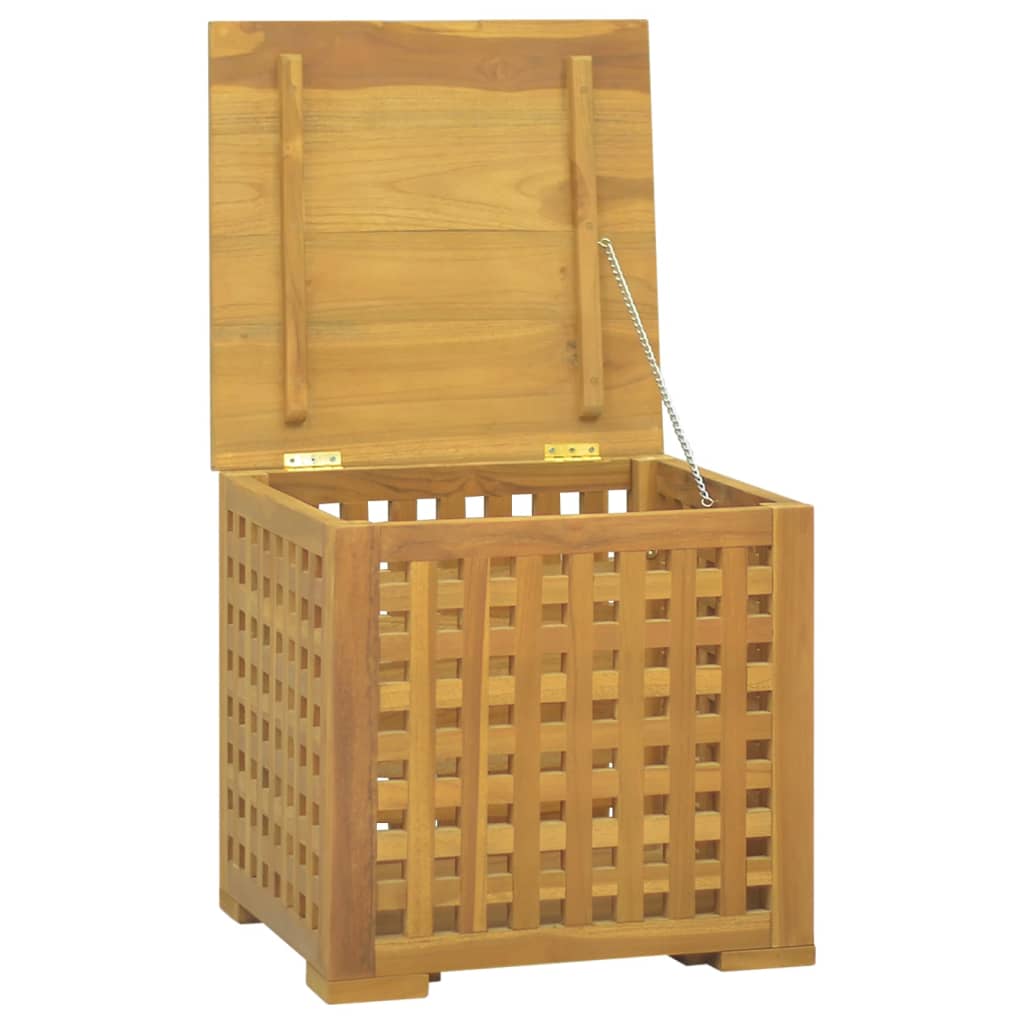 Scatola per Corde 40x40x40 cm in Legno Massello di Teak | homemem39