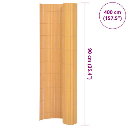 Recinzione da Giardino a Doppio Lato 90x400 cm Gialla - homemem39