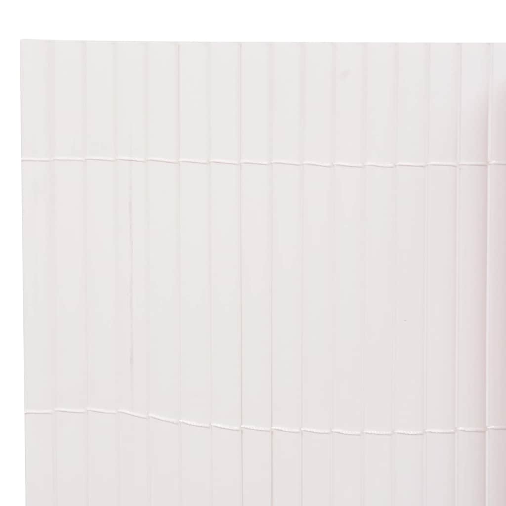 Recinzione da Giardino a Doppio Lato 110x300 cm Bianca - homemem39