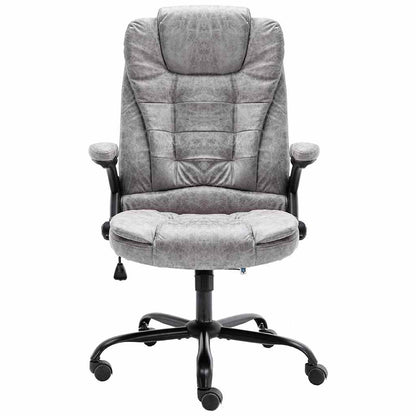 Sedia da Ufficio Grigio Chiaro in Scamosciato