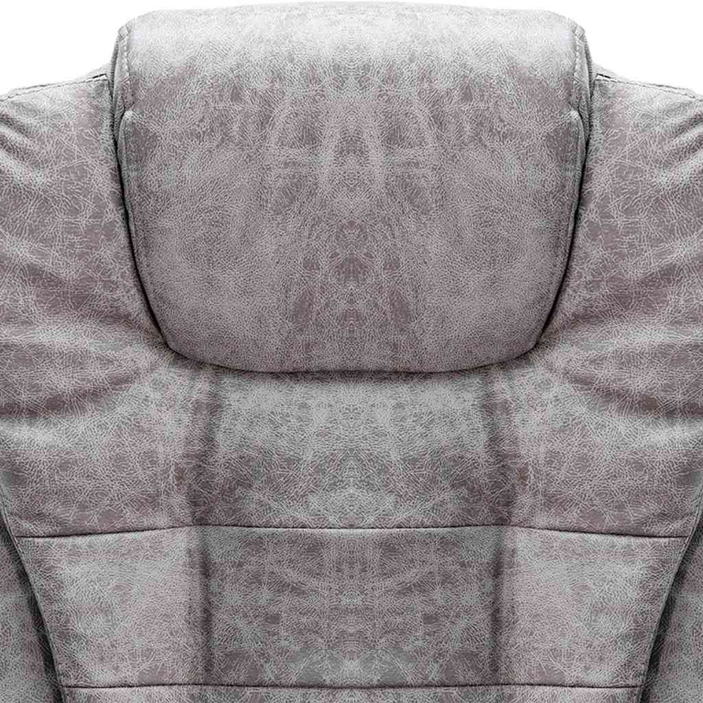 Sedia da Ufficio Grigio Chiaro in Scamosciato