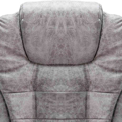 Sedia da Ufficio Grigio Chiaro in Scamosciato