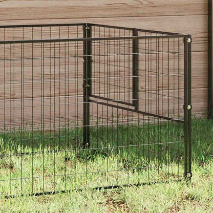 Gabbia per Cani Nera 8 m² in Acciaio | homemem39