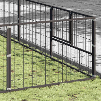 Gabbia per Cani Nera 49 m² in Acciaio | homemem39
