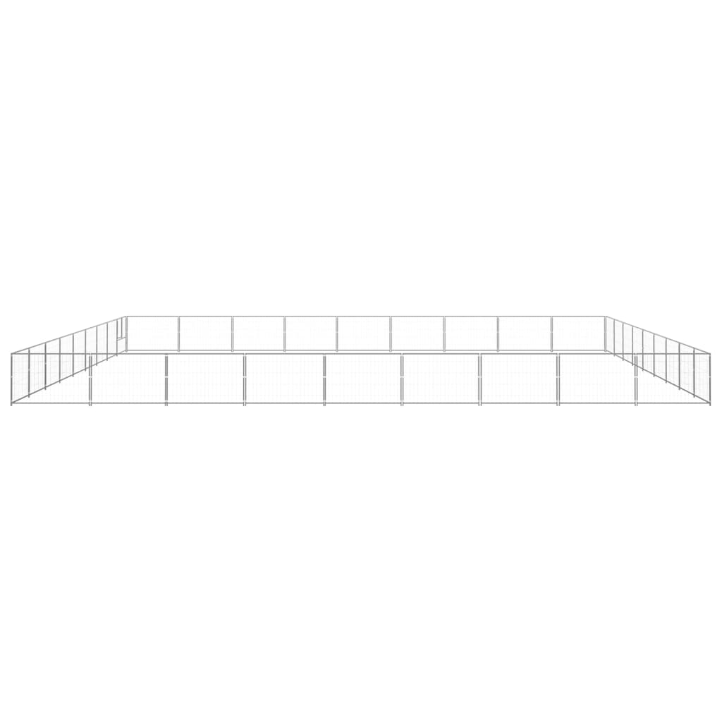 Gabbia per Cani Argento 81 m² in Acciaio - homemem39