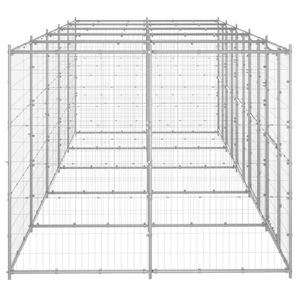 Gabbia per Cani da Esterno in Acciaio Zincato 12,1 m²