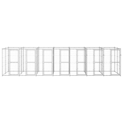 Gabbia per Cani da Esterno in Acciaio Zincato 16,94 m²