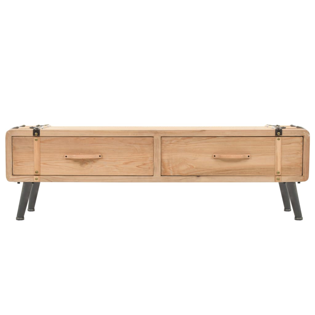 Mobile Porta TV 110x33x35 cm in Legno Massello di Abete - homemem39