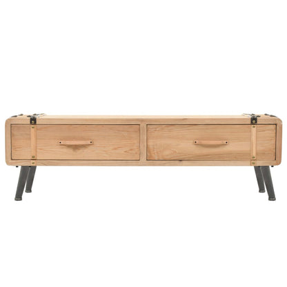 Mobile Porta TV 110x33x35 cm in Legno Massello di Abete - homemem39