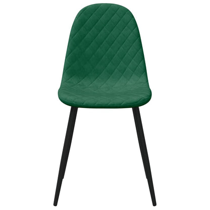 Dining Chairs 6 pcs Dark Green Velvet