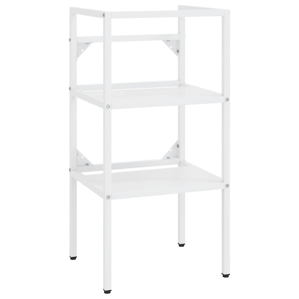 Struttura per Lavabo da Bagno Bianca 40x38x83 cm in Ferro | homemem39