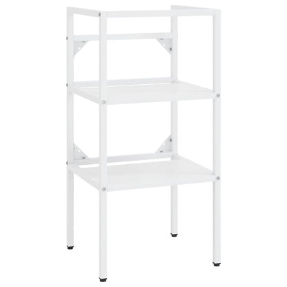 Struttura per Lavabo da Bagno Bianca 40x38x83 cm in Ferro