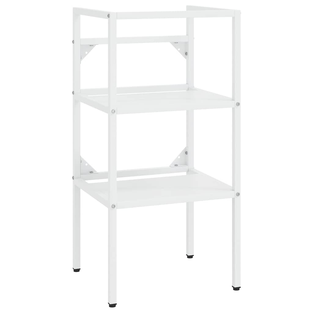 Struttura per Lavabo da Bagno Bianca 40x38x83 cm in Ferro