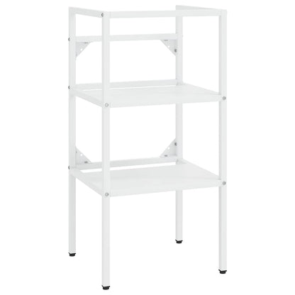 Struttura per Lavabo da Bagno Bianca 40x38x83 cm in Ferro