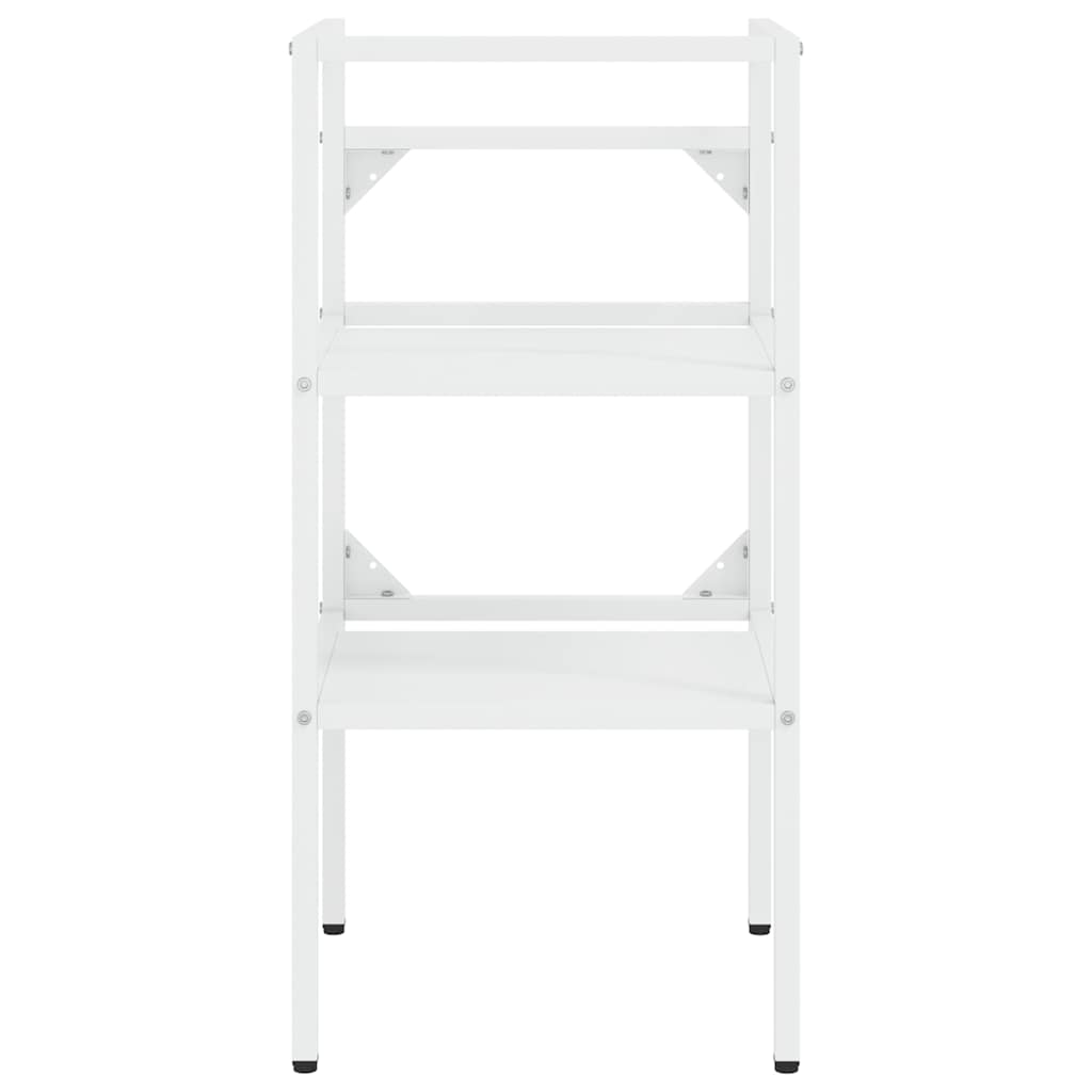 Struttura per Lavabo da Bagno Bianca 40x38x83 cm in Ferro