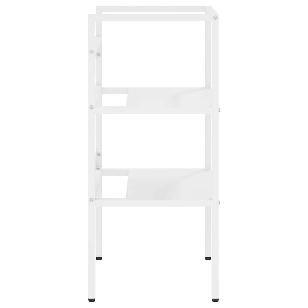 Struttura per Lavabo da Bagno Bianca 40x38x83 cm in Ferro | homemem39