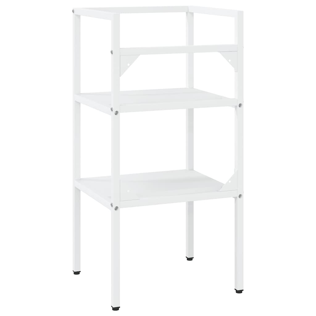 Struttura per Lavabo da Bagno Bianca 40x38x83 cm in Ferro | homemem39