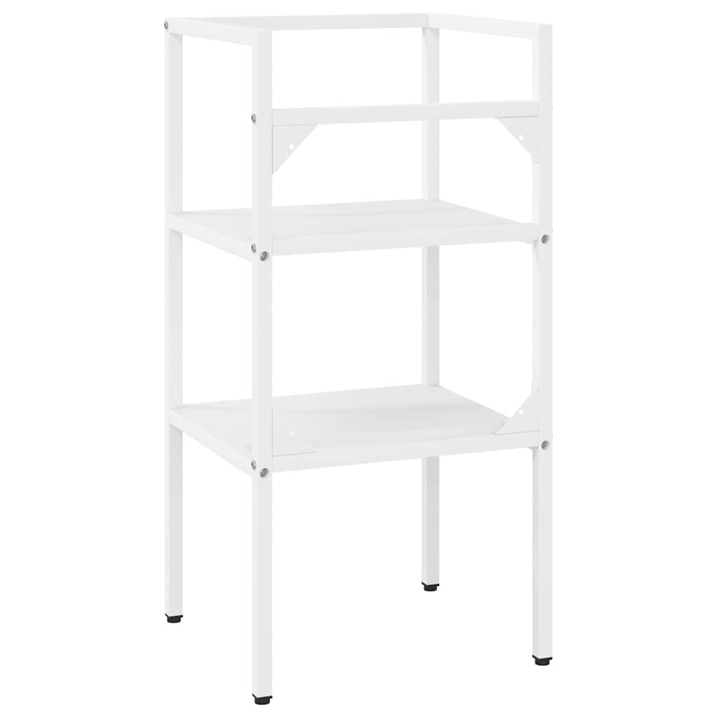 Struttura per Lavabo da Bagno Bianca 40x38x83 cm in Ferro