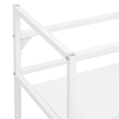 Struttura per Lavabo da Bagno Bianca 79x38x83 cm in Ferro