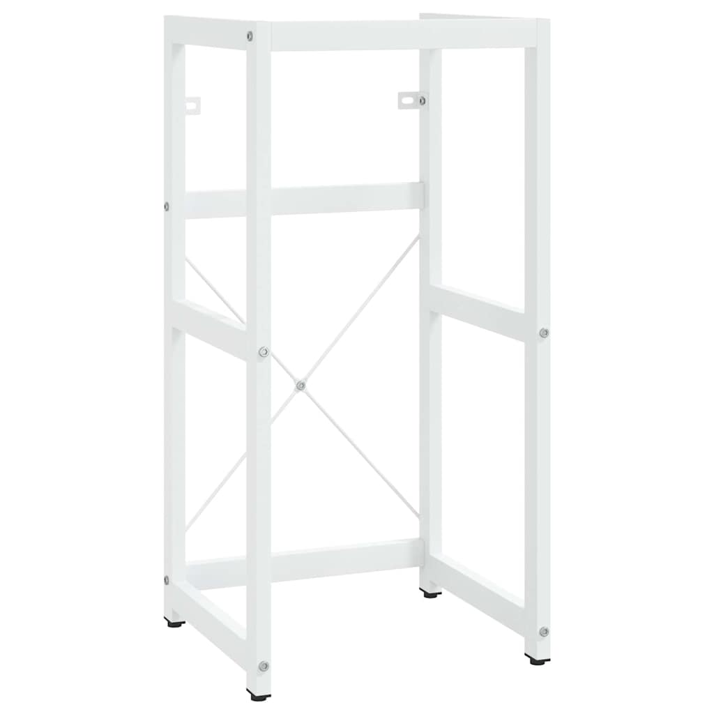 Struttura per Lavabo da Bagno Bianca 40x38x83 cm in Ferro