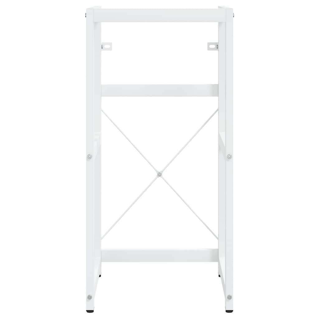 Struttura per Lavabo da Bagno Bianca 40x38x83 cm in Ferro