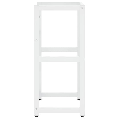 Struttura per Lavabo da Bagno Bianca 40x38x83 cm in Ferro | homemem39