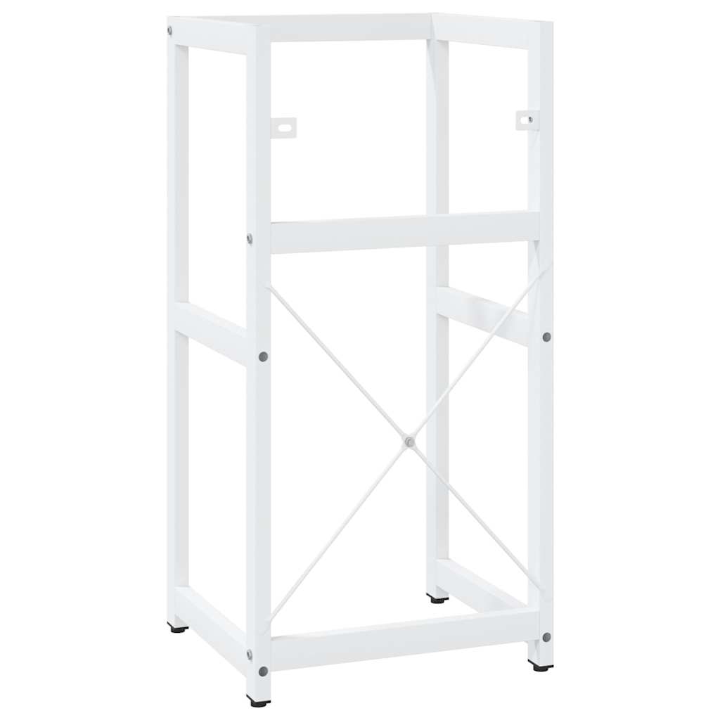 Struttura per Lavabo da Bagno Bianca 40x38x83 cm in Ferro