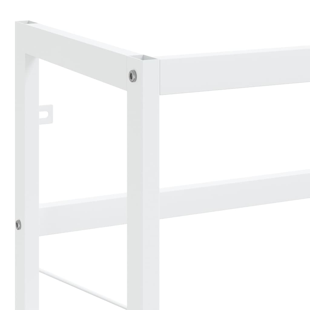 Struttura per Lavabo da Bagno Bianca 40x38x83 cm in Ferro