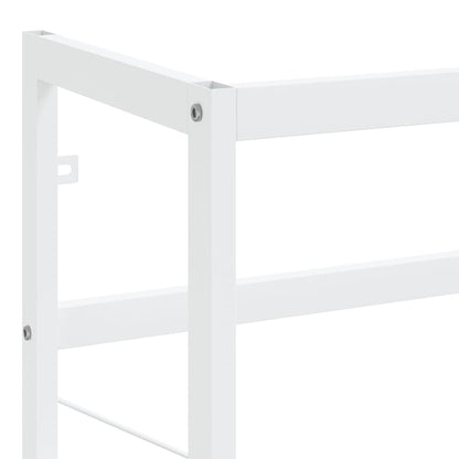 Struttura per Lavabo da Bagno Bianca 40x38x83 cm in Ferro