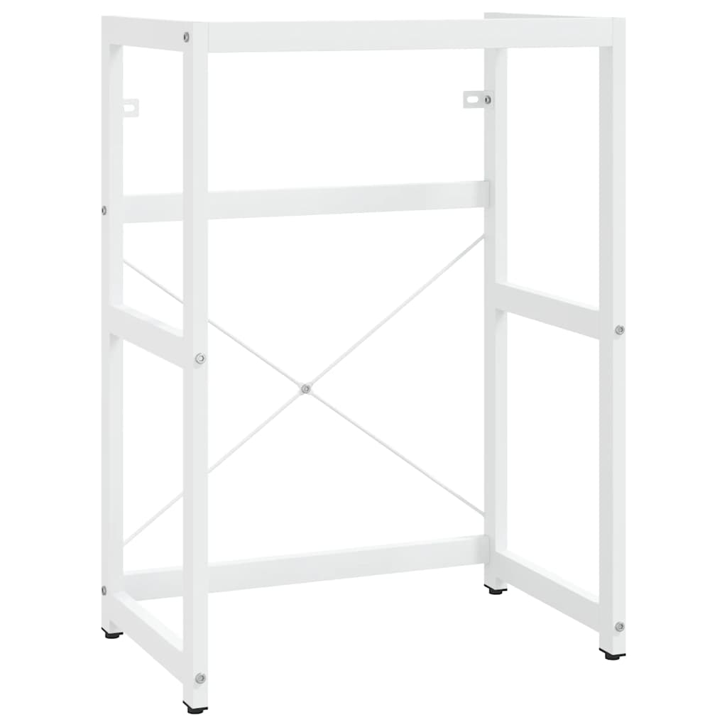 Struttura per Lavabo da Bagno Bianca 59x38x83 cm in Ferro